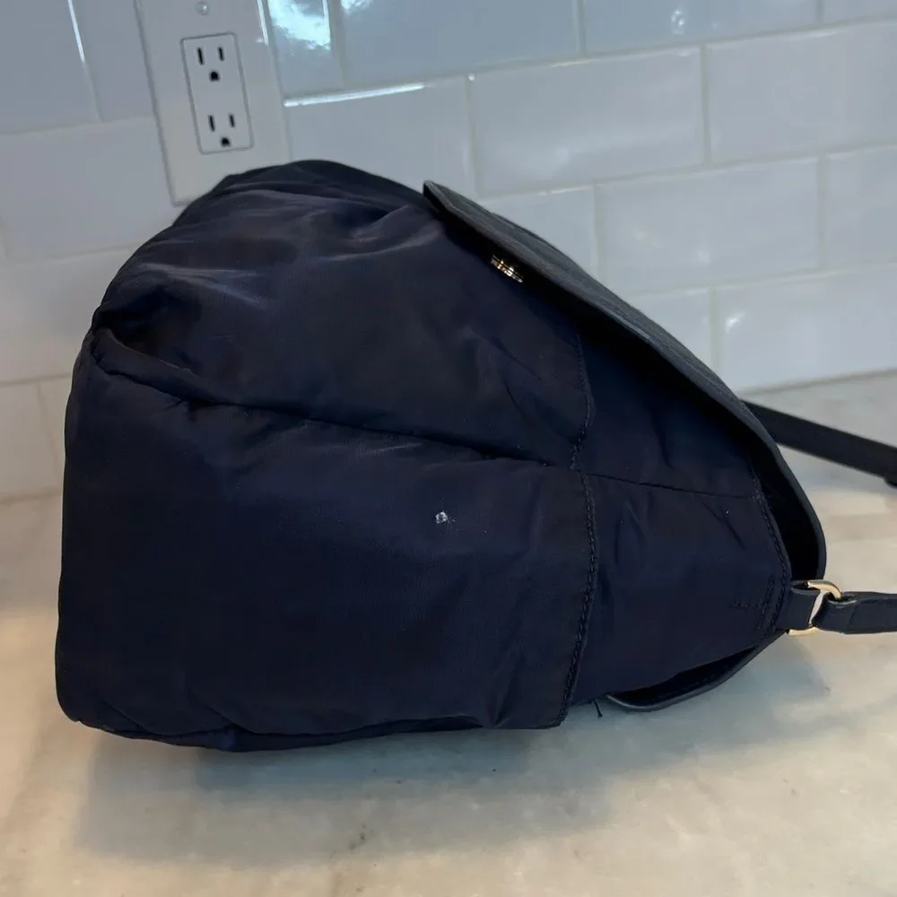 Tory Burch Crossbody Thea Nylon & Leather Weekender Diaper Baby Messenger Bag - Picture 7 of 16